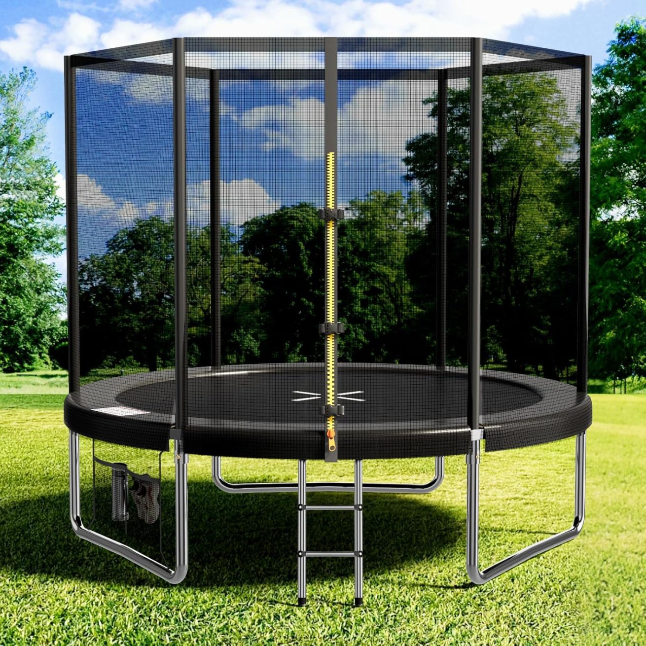 Devoko trampoline outdoor Ø 228 cm indoor trampoline children's garden trampoline. complete set with shoe net. ladder. edge cover. safety net. load capacity 150 kg collection | LIDL