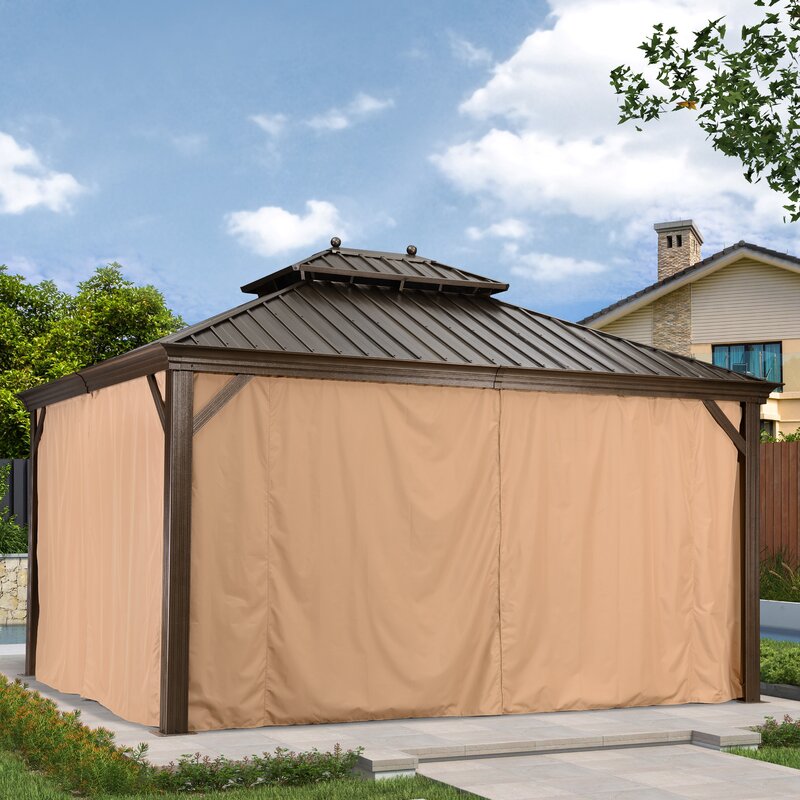 12 Ft. W x 14 Ft. D Metal Gazebo collection | LIDL