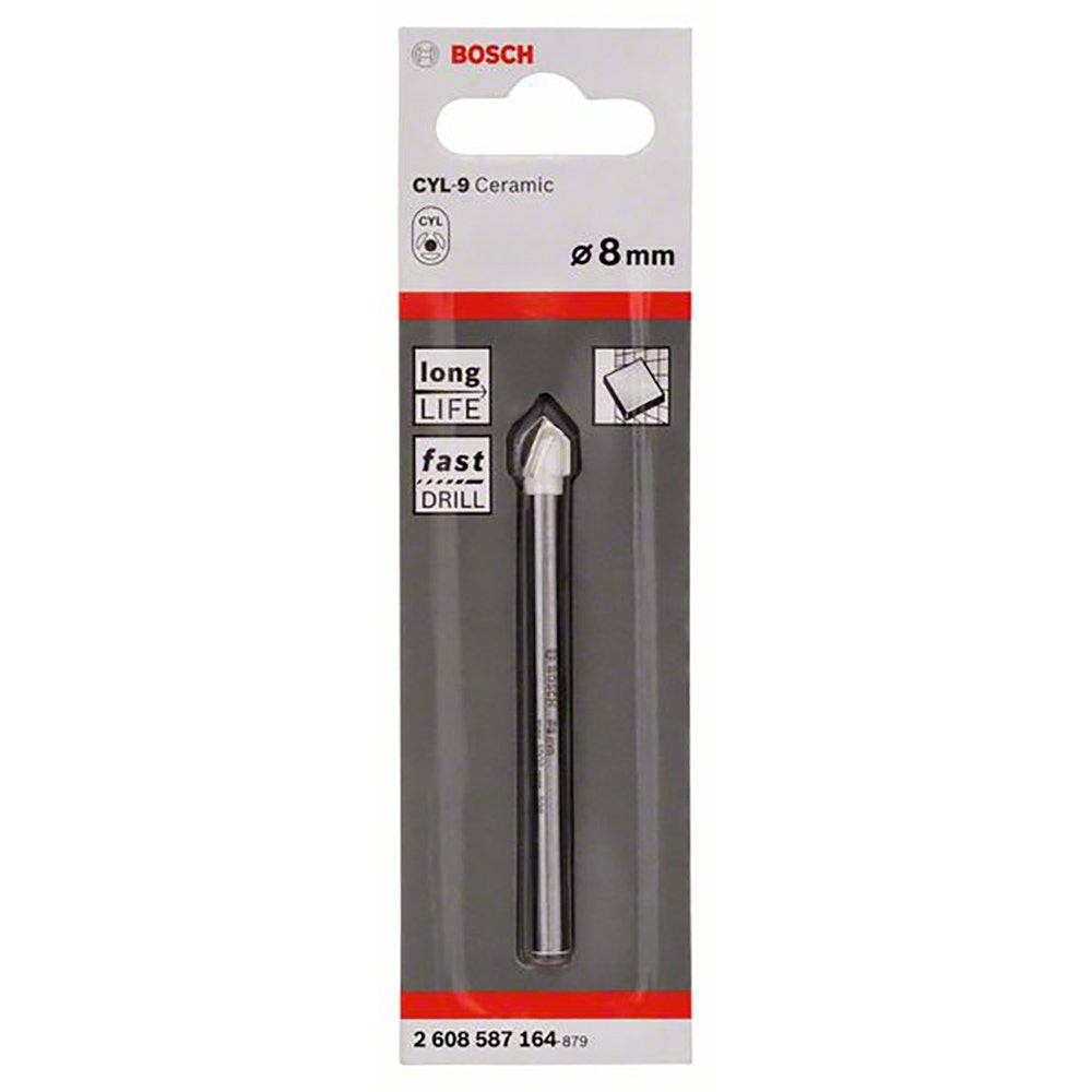 BOSCH 8.0 x 80mm TCT Glass & Tile Drill Bit - CYL-9 CERAMIC collection | LIDL