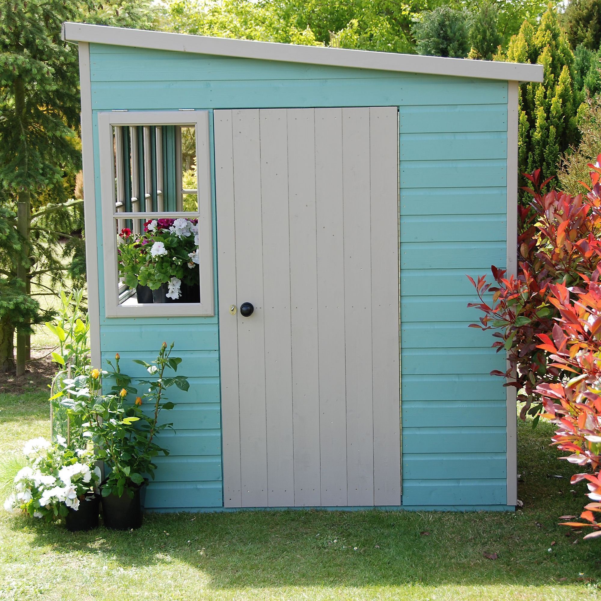 Limited Time Discount 10' x 10' Sun Pent Wooden Garden Potting Shed collection | LIDL