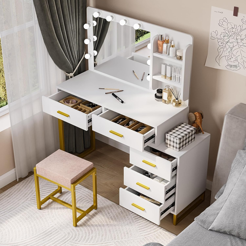 Multifunctional Vanity Mirror dressing table collection | LIDL