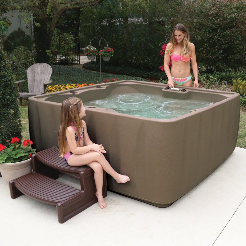 Aquarest Spas. Powered By Jacuzzi® Pumps 6 - Person 29 - Jet Square Plug And Play Hot Tub with Ozonator collection | LIDL