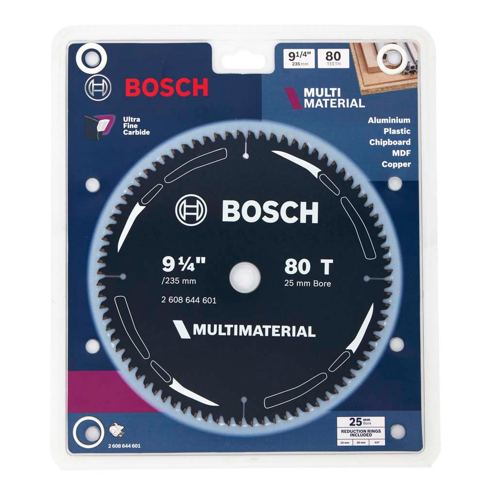 BOSCH 235mm 80T TCT Circular Saw Blade for Multi-Purpose Cutting - MULTIMATERIAL collection | LIDL