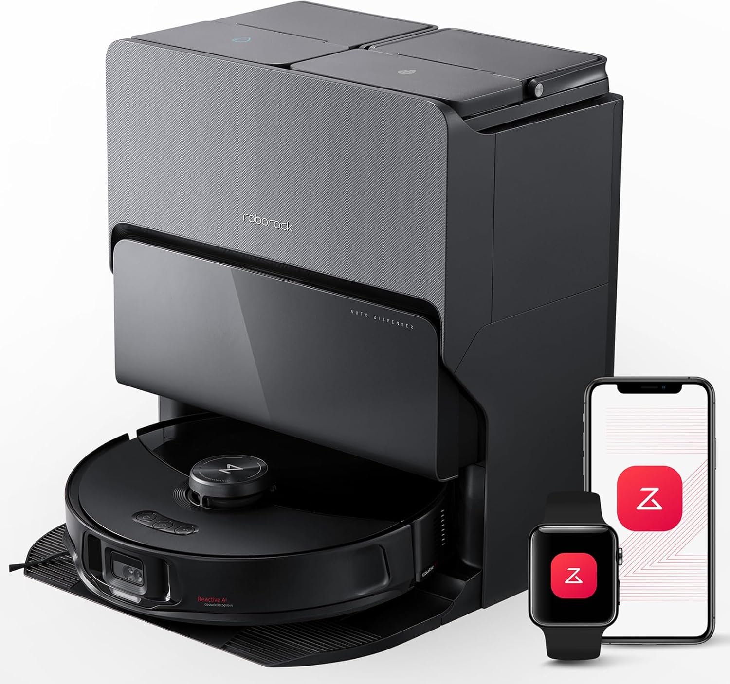 Roborock S8 Maxv Ultra Robot Vacuum & Sonic Mop. [2 Year Local Warranty]. 10000 Pa Suction Corner To Edge Deep Cleaning Hot Air Self-Drying white collection | LIDL