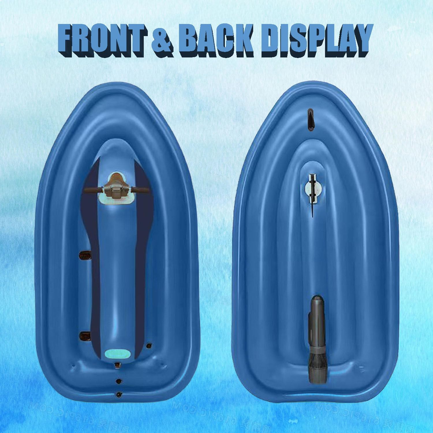 Inflatable Jet Boat for 2 Adults. 485lb Capacity Motorboat with Optional Scooter. Dual-Fin Safety Design. 10-Speed (7km/h Max) & 130Min Runtime for Pool. Lake. Ocean Use collection | LIDL