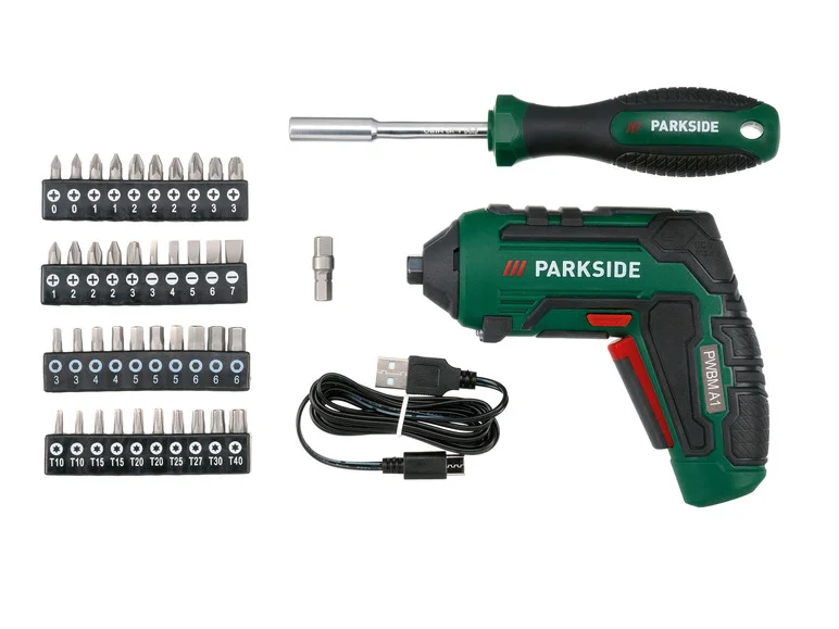 PARKSIDE® Boîte à outils métal 4V et Set de tournevis PWBM A1 collection | LIDL