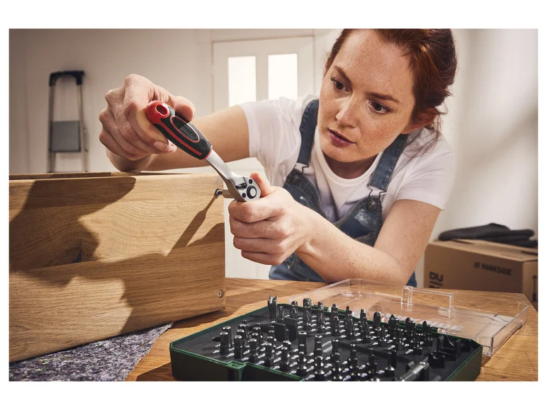 PARKSIDE® Set d'embouts et cliquet. 81 pièces collection | LIDL