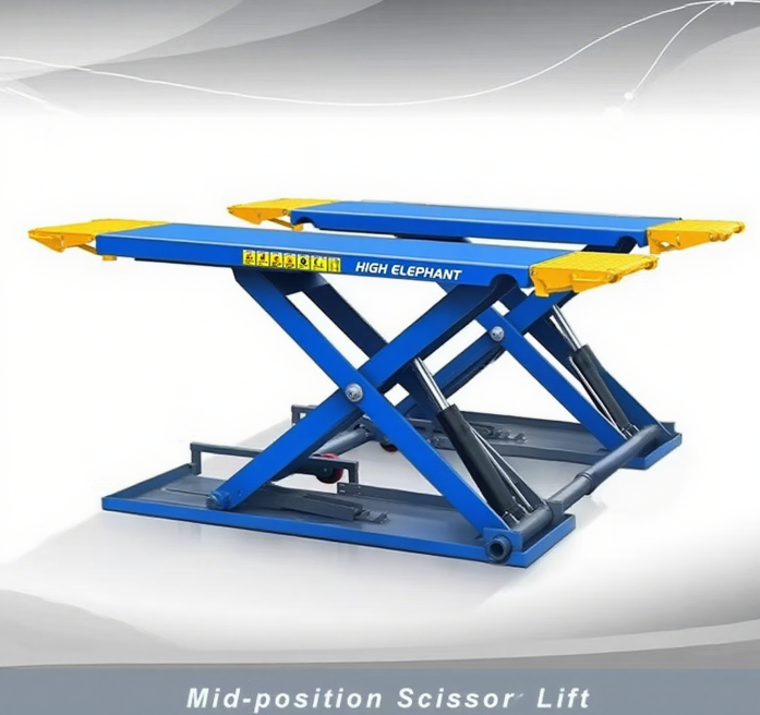 Mobile Auto Shop Hydraulic Scissor Lifting Machine MID Rise Portable Car Lift collection | LIDL