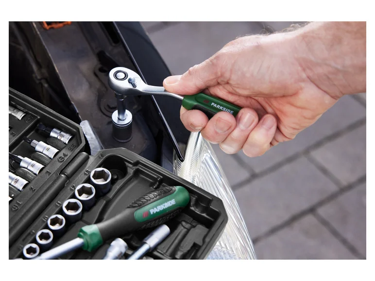 PARKSIDE® Jeu de clés à douilles. 46 pièces collection | LIDL