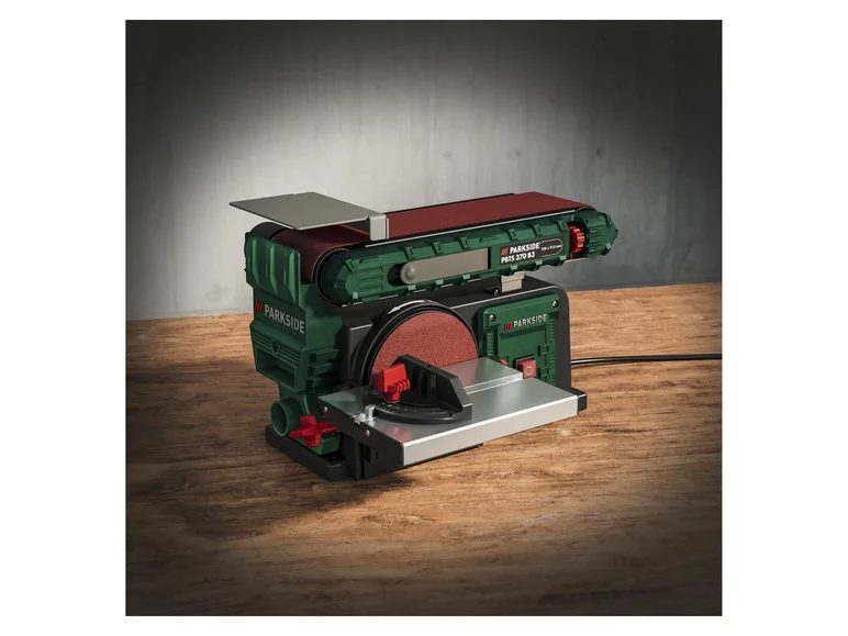 PARKSIDE® Ponceuse à bande et à disque PBTS 370 B3. 370 W collection | LIDL