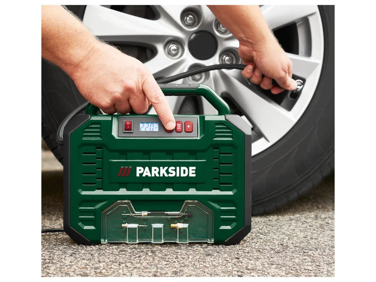 PARKSIDE® Compresseur numérique portatif PMK 150 A1. 12 V ou 230 V collection | LIDL