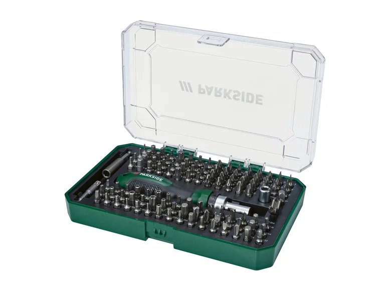 PARKSIDE® Jeu d'embouts de tournevis à cliquet. 115 pièces collection | LIDL