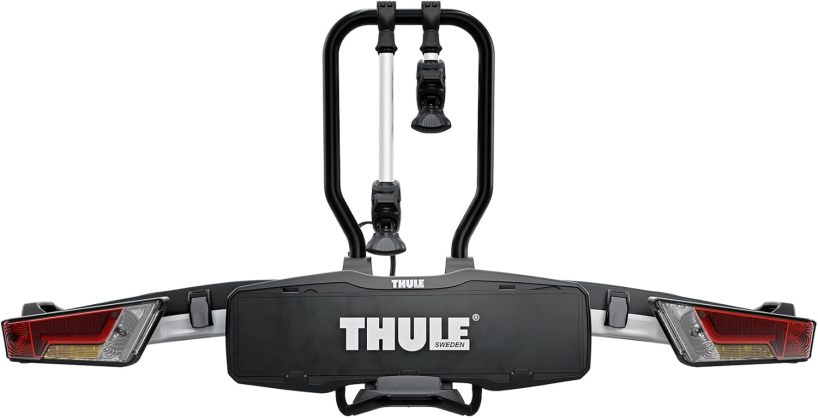 Thule EasyFold XT bike rack for tow bar 2 bikes silver collection | LIDL