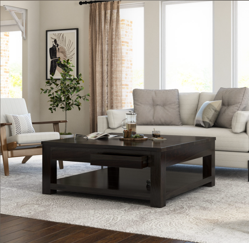 Glencoe Contemporary Style Large Square Coffee Table collection | LIDL