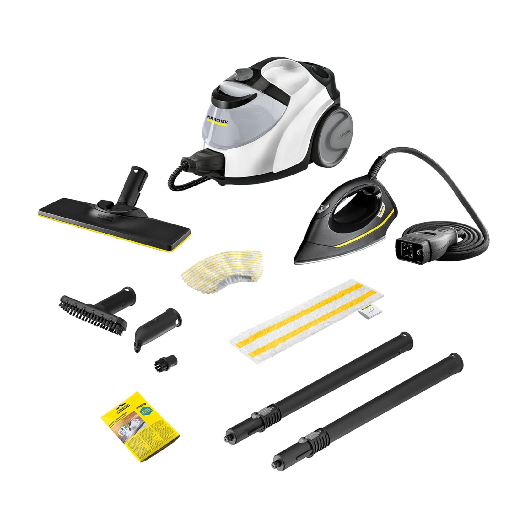 Kärcher Dampfreiniger SC 5 EasyFix Iron mit Heißwasser-Zuschaltung, Dampfdruck: 4,2 bar, Aufheizzeit: 3 min., Fläche: ca. 150 m², Tank: 0,5 l + 1,5 l, Bodenreinigungsset, Dampfdruck-Bügeleisen collection | LIDL