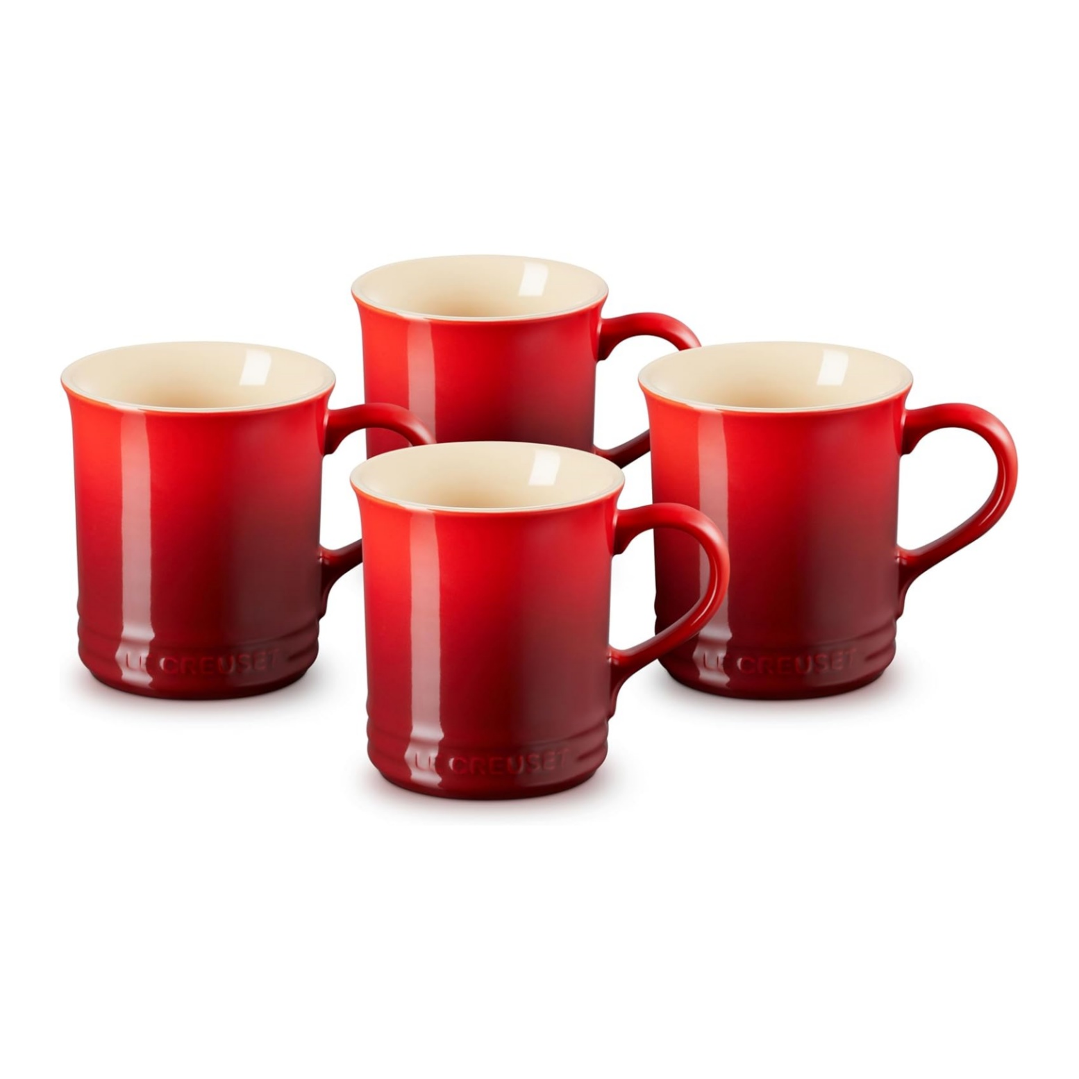 Le Creuset Set mit 4 Tassen aus Steingut, je 400 ml collection | LIDL