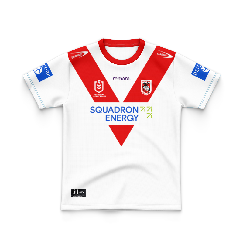 Kid's NRL St George Illawarra Dragons 2025 Home Jersey