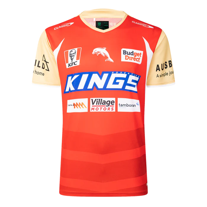 NRL Dolphins 2025 Red Training Jersey