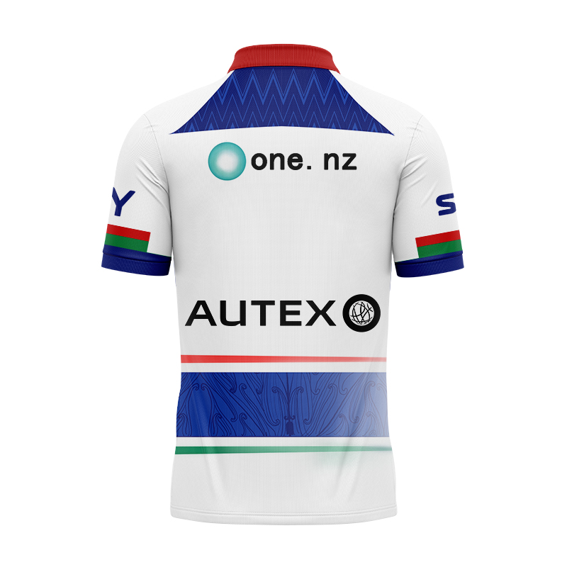 NRL New Zealand Warriors 2024 Dynasty Away Polo Shirt