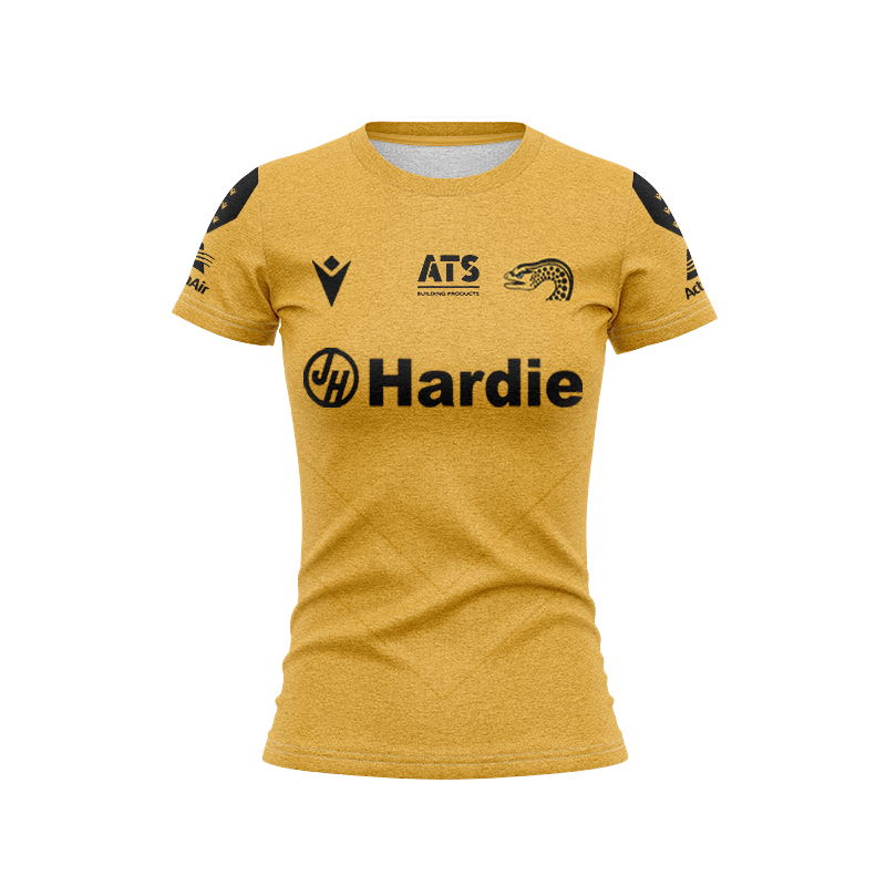 Women's NRL Parramatta Eels 2025 Yellow Training Jersey