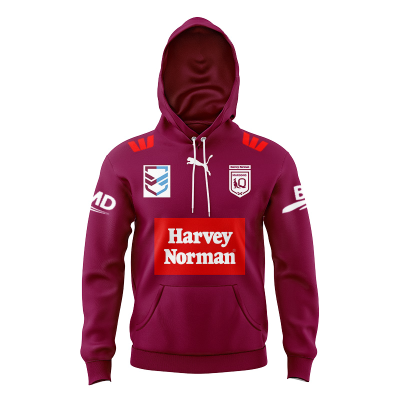 Kid's QLD Maroons Harvey Norman 2024 Hoodie