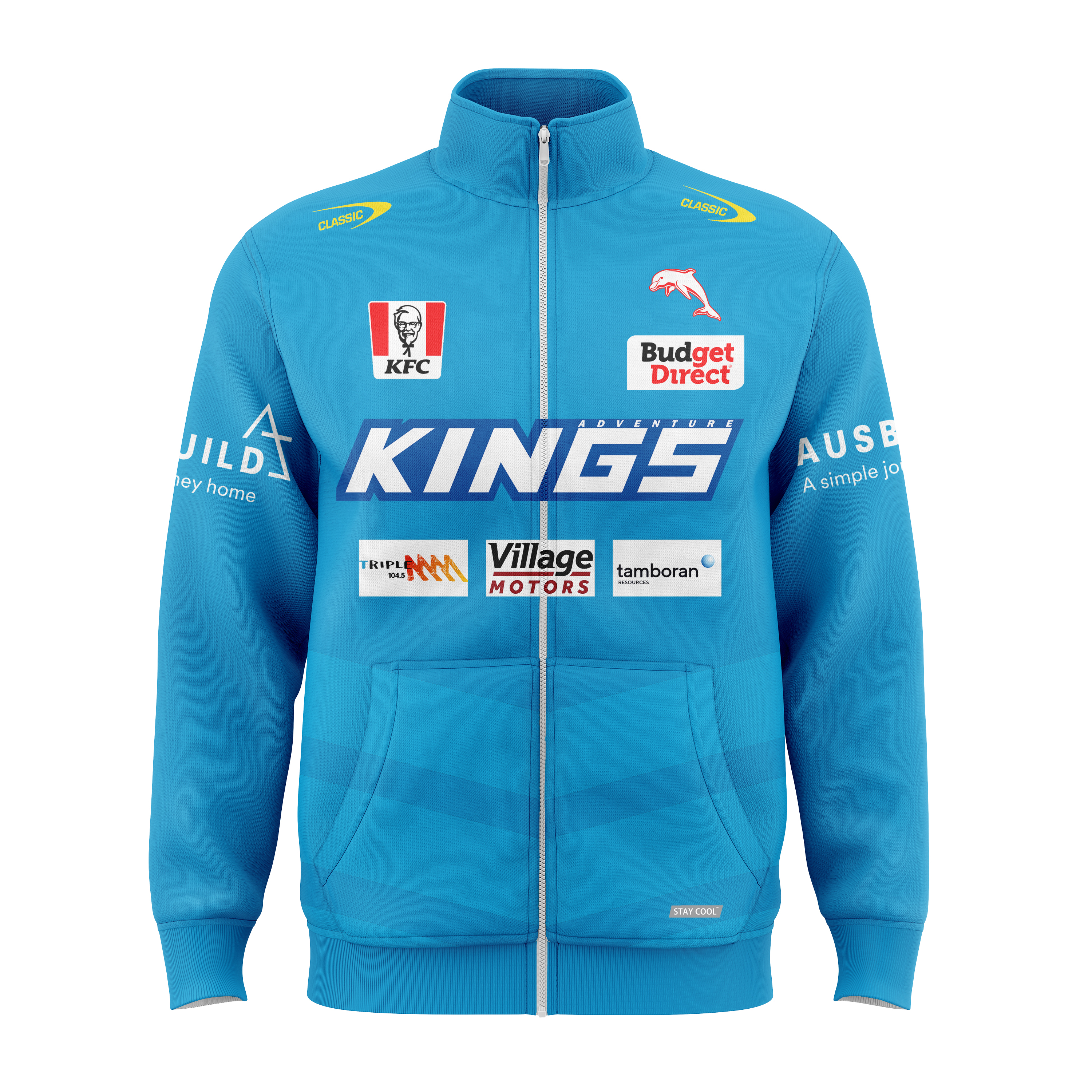 NRL Dolphins 2025 Teal Training Jacket