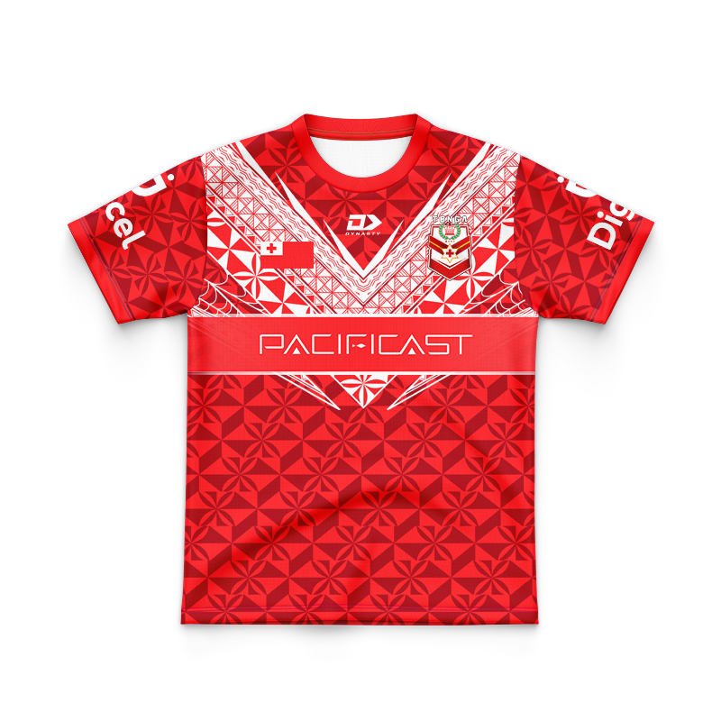 Kid's Tonga Rugby League 2024 Home Jersey