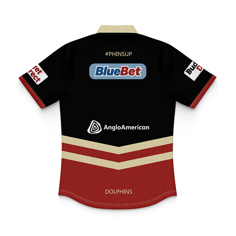 Kid's NRL Dolphins 2024 Training Polo Shirt