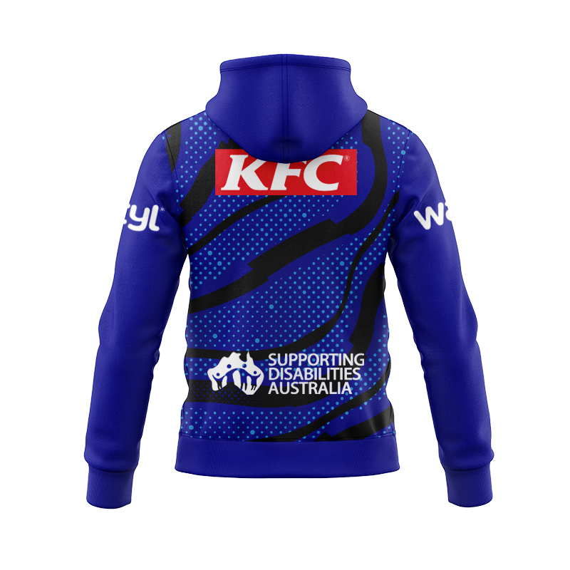NRL Canterbury-Bankstown Bulldogs 2025 Blue Training Zipper Hoodie