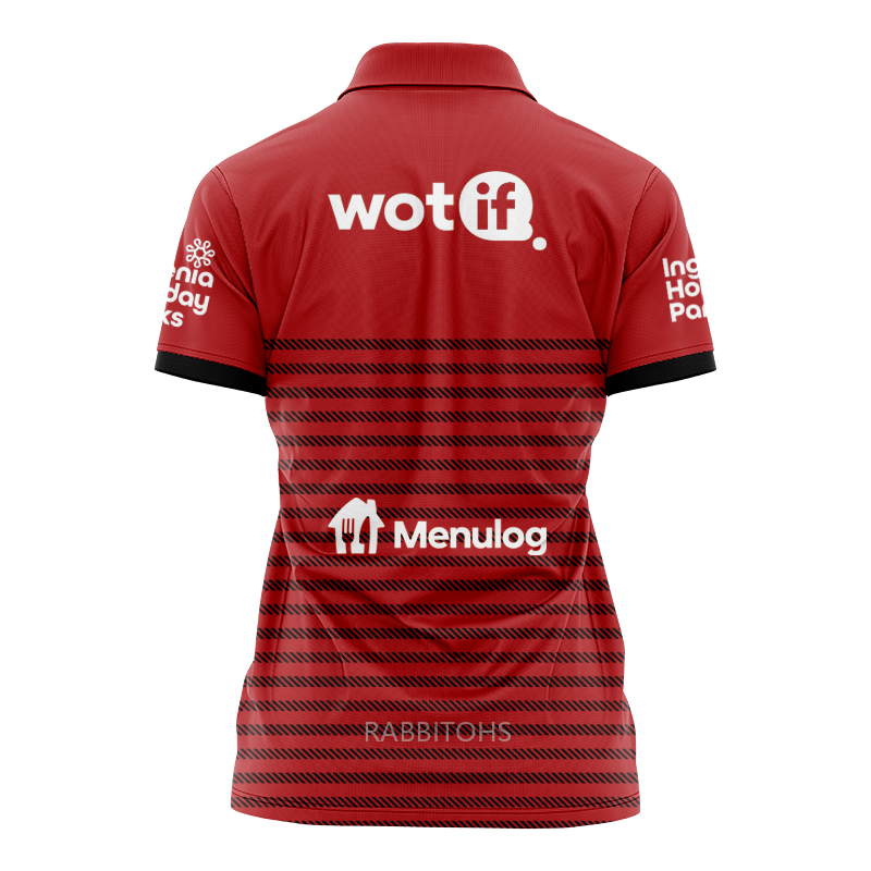Women's NRL South Sydney Rabbitohs 2024 Red Training Polo Shirt