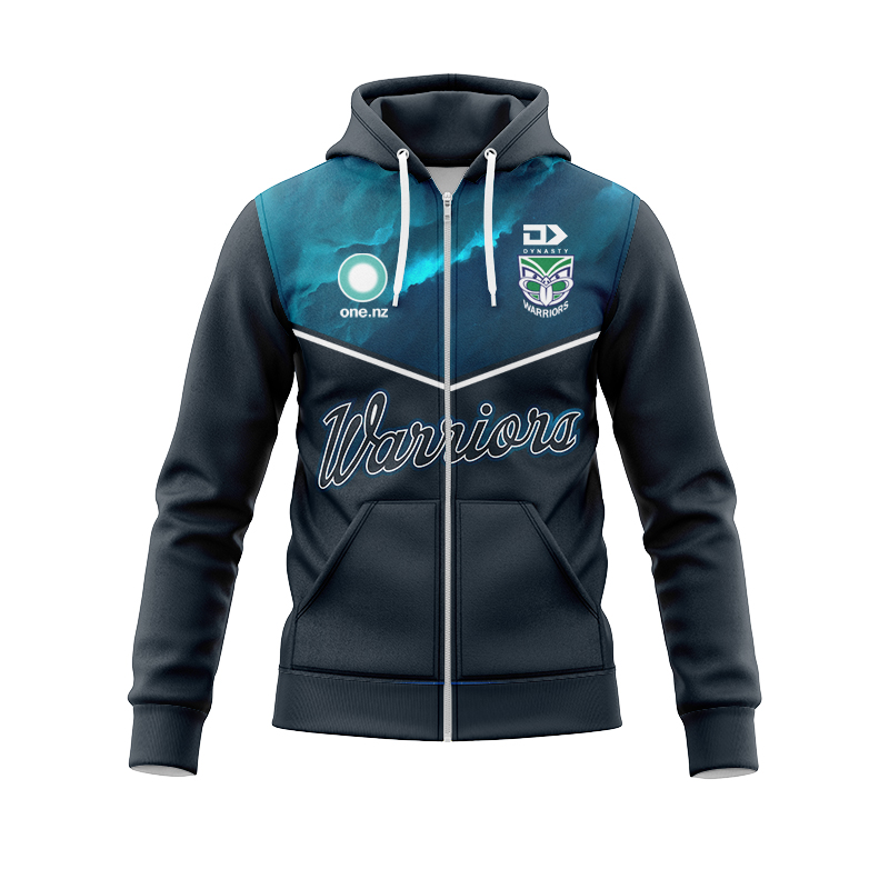 NRL New Zealand Warriors 2025 Captains Run NRLW Zipper Hoodie