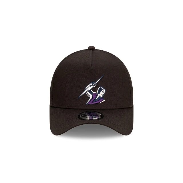 NRL Melbourne Storm Black Embroidered Logo Cap 2025