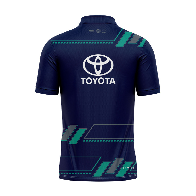 NRL North Queensland Cowboys 2025 Dynasty Blue Polo Shirt