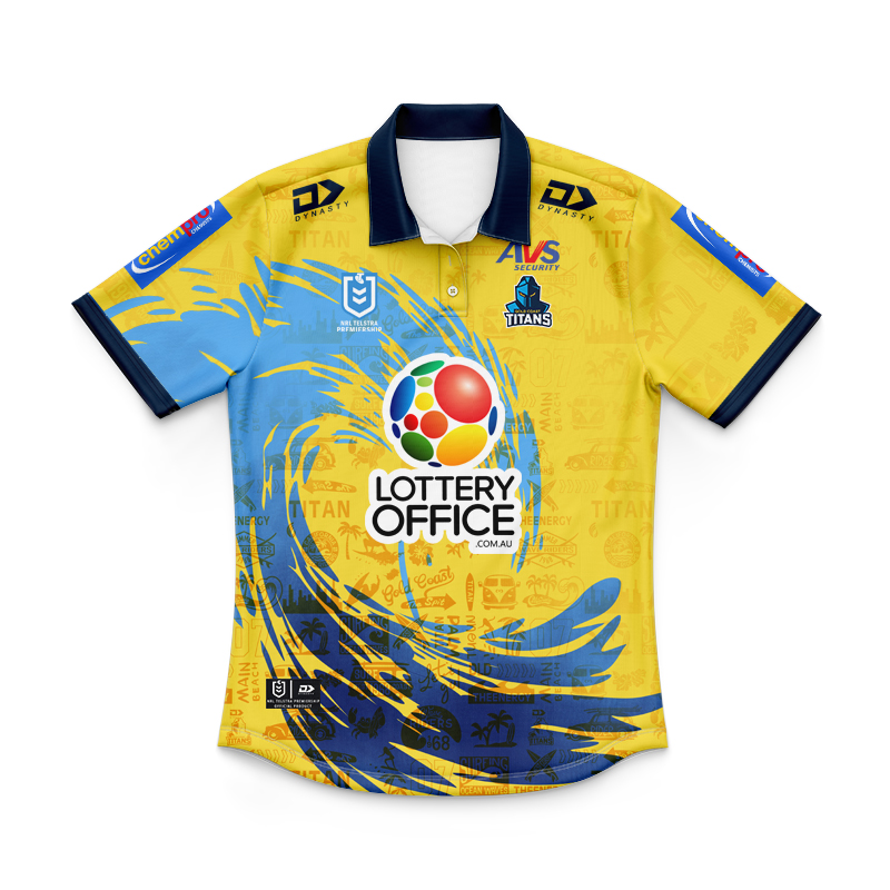 Kid's NRL Gold Coast Titans 2024 City Polo Shirt