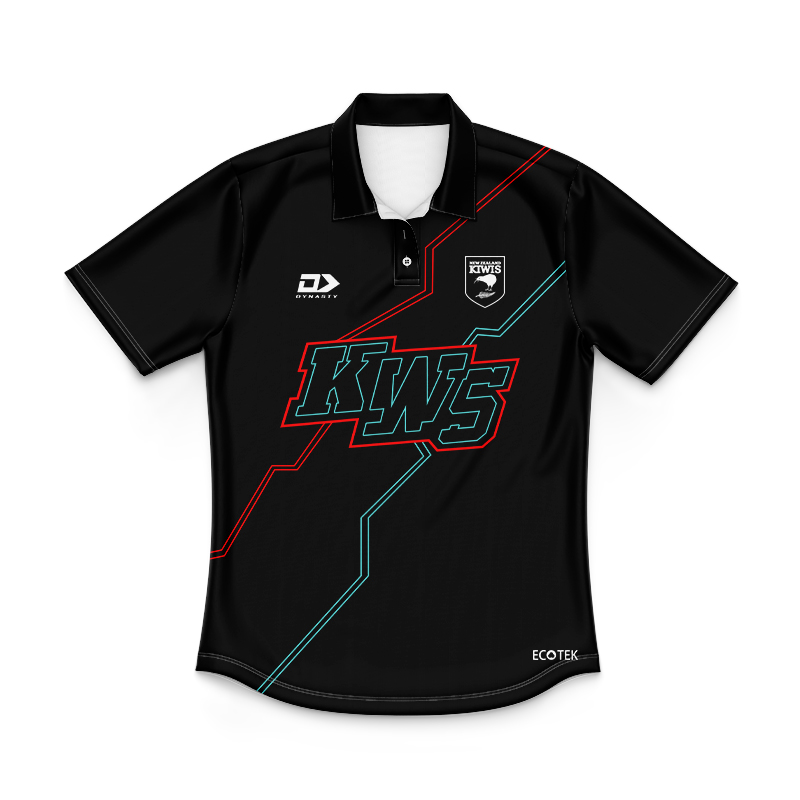 Kid's New Zealand Kiwis 2024 Captains Run Polo Shirt