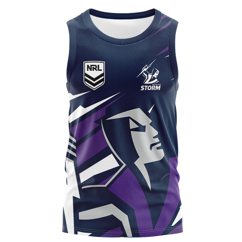 NRL Melbourne Storm 2024 'FISHFINDER' Fishing Singlet