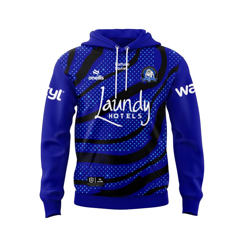 NRL Canterbury-Bankstown Bulldogs 2025 Blue Training Hoodie