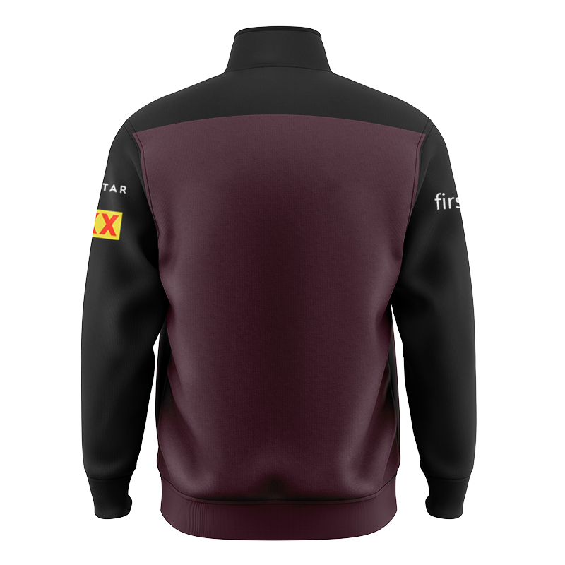 NRL Brisbane Broncos 2025 Maroon Training Jacket