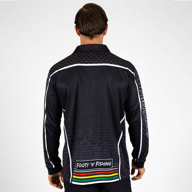 NRL Penrith Panthers 2025 Barracuda Fishing Shirt