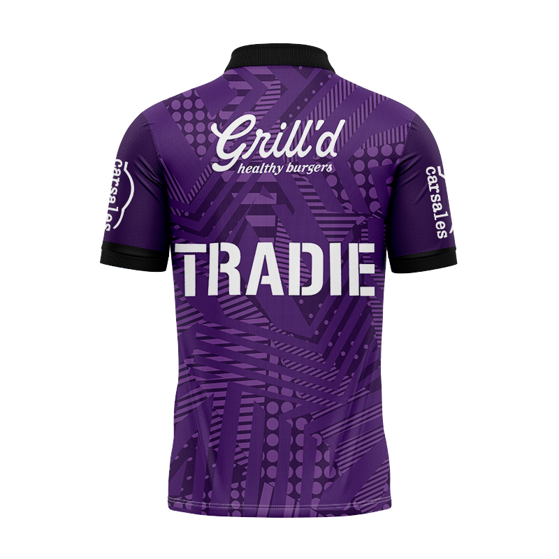 NRL Melbourne Storm 2024 Purple Training Polo Shirt