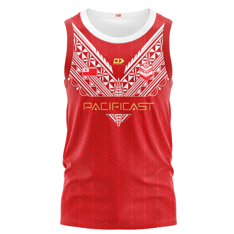 Tonga Rugby League 2025 Home Singlet