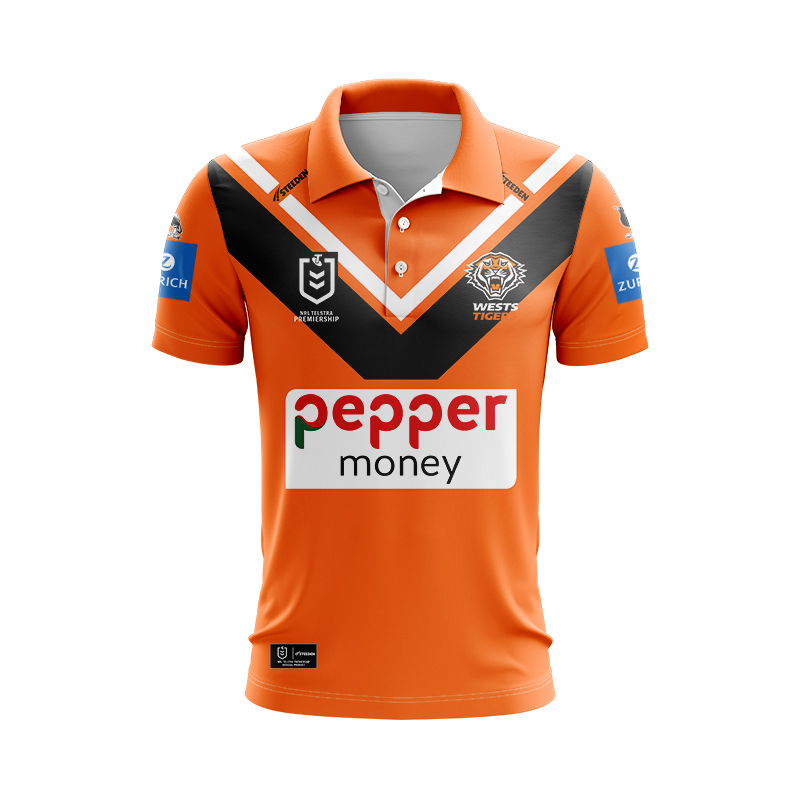 NRL Wests Tigers 2025 Away Polo Shirt