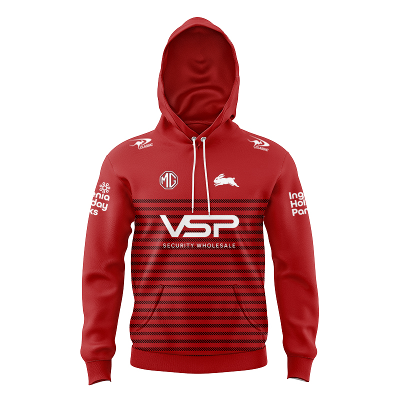 Kid's NRL South Sydney Rabbitohs 2024 Red Training Hoodie