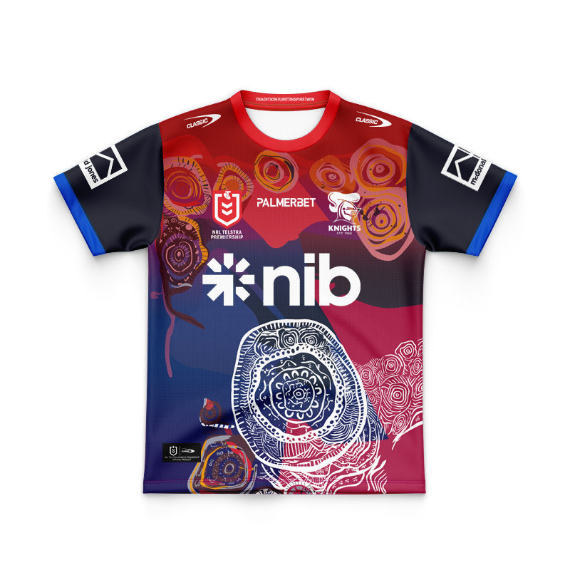Kid's NRL Newcastle Knights 2025 Indigenous Jersey