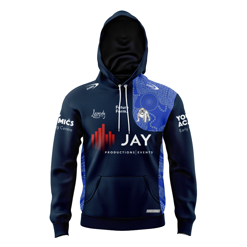 Kid's NRL Canterbury-Bankstown Bulldogs 2024 Indigenous Hoodie