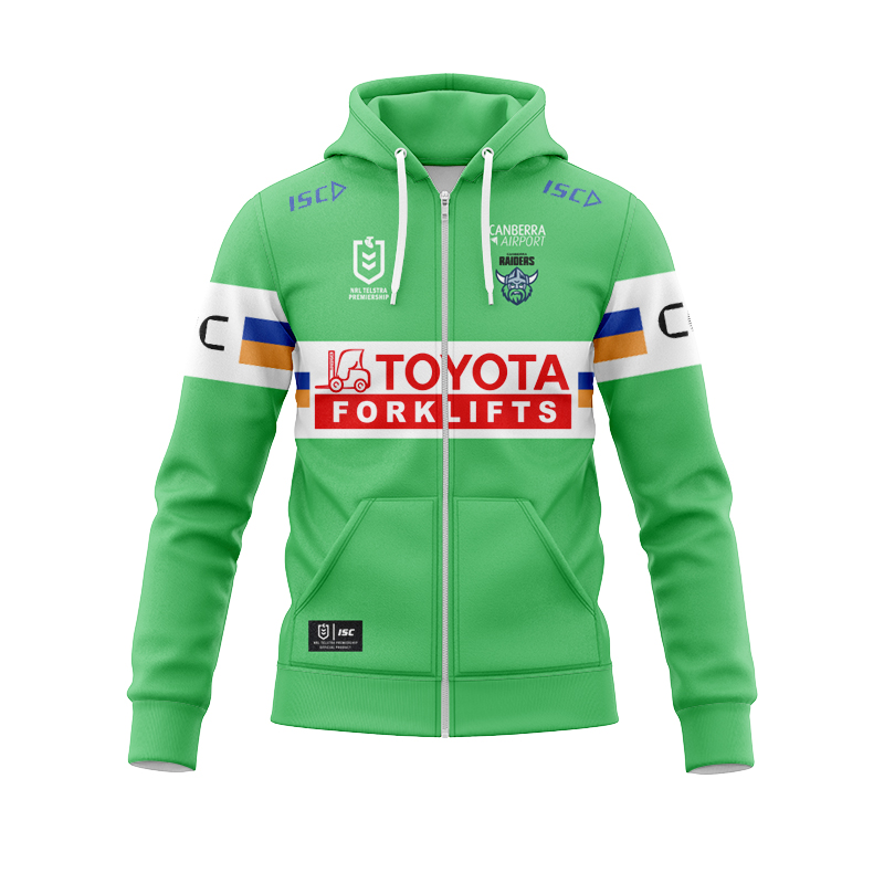 NRL Canberra Raiders 2025 Home Zipper Hoodie