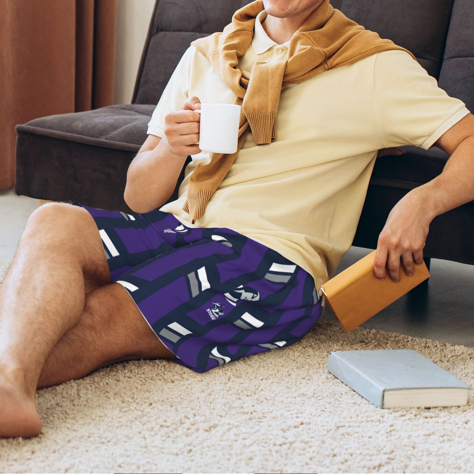 Melbourne Storm Men's Short Pajama Pants SPP3156