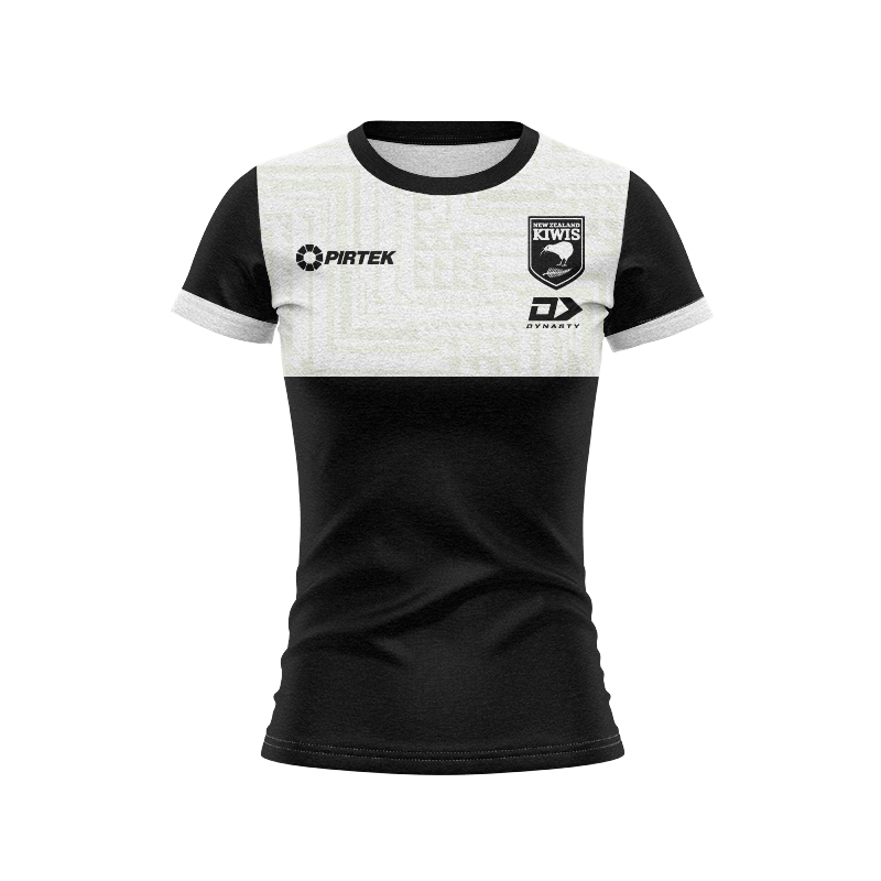 Women's New Zealand Kiwis 2024 Black Media Jersey