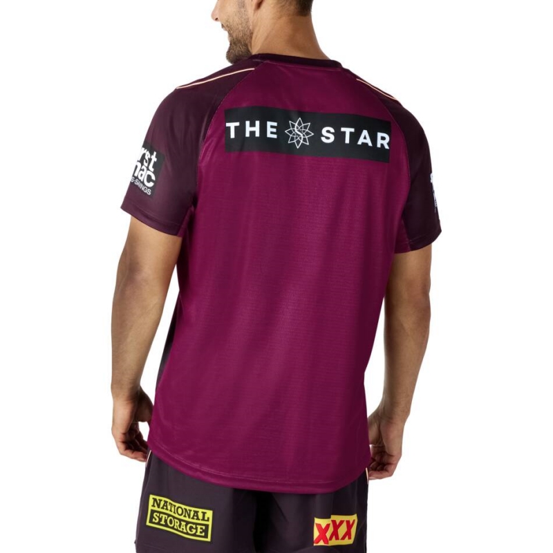 NRL Brisbane Broncos 2024 Maroon Training Jersey