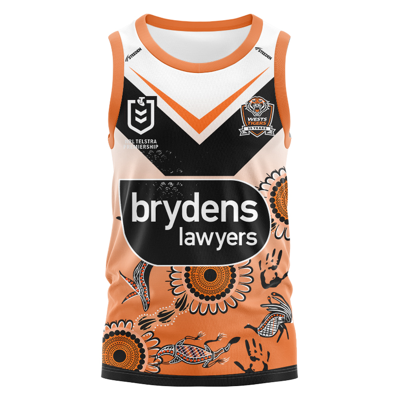 NRL Wests Tigers 2024 Indigenous Singlet